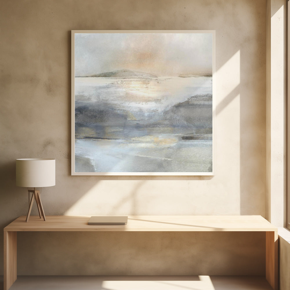 Land Square Framed Printed Canvas - Mala Art Co.