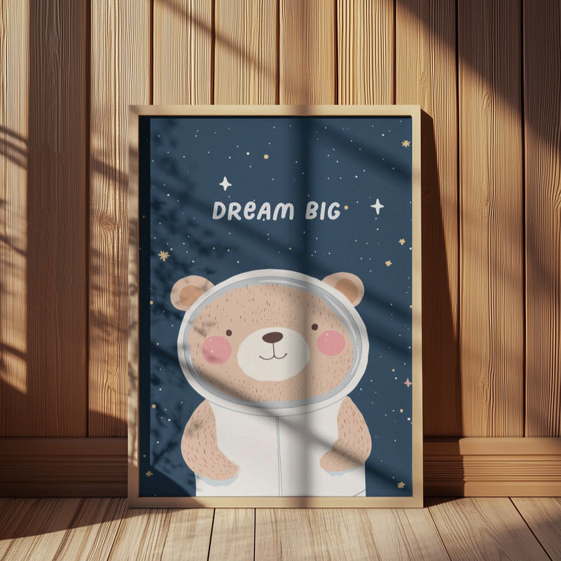 Astronaut Teddy Print