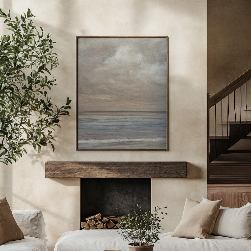 Sandy Bay 2 Portrait Framed Printed Canvas - Mala Art Co.