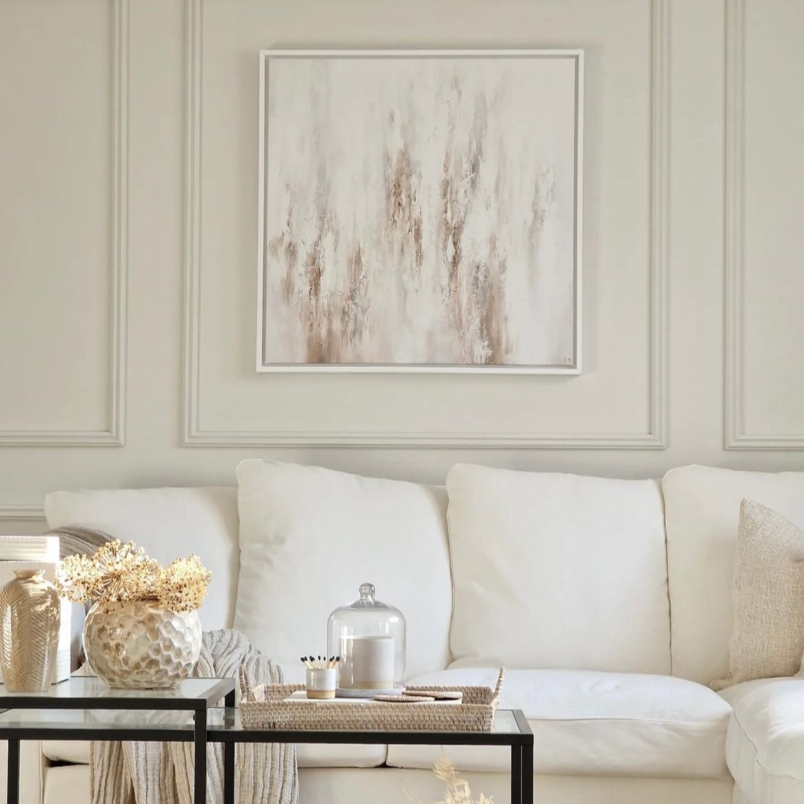 Forma Square Framed Printed Canvas - Mala Art Co.