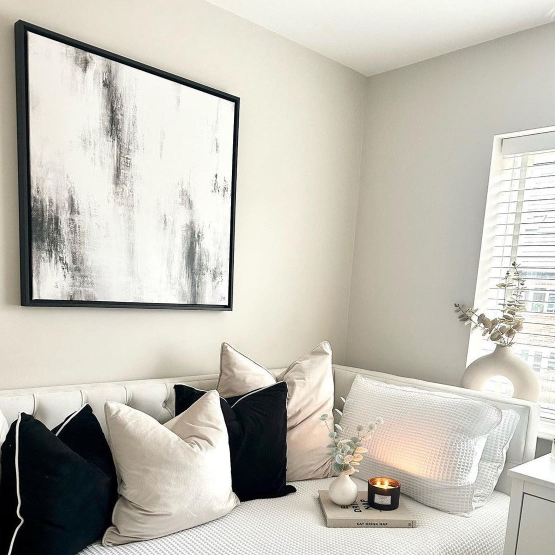 Manhattan I Square Framed Printed Canvas - Mala Art Co.