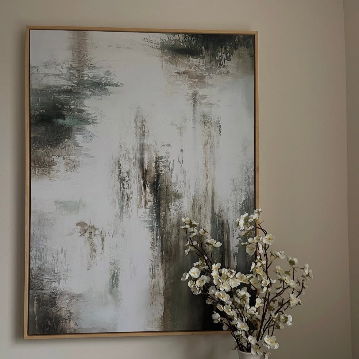 Verde I Portrait Framed Printed Canvas - Mala Art Co.