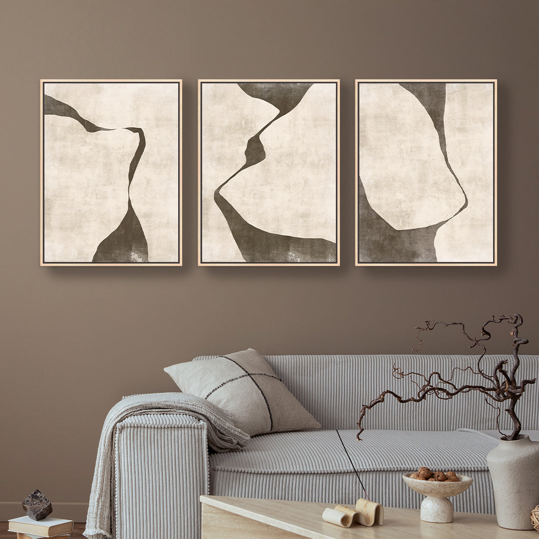 Gigi Portrait Framed Canvas Set of 3 - Mala Art Co.