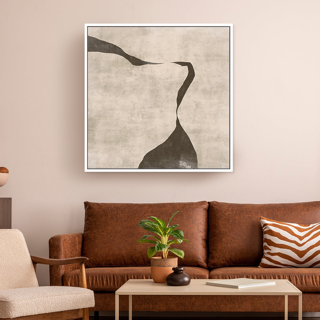 Gigi III Square Framed Printed Canvas - Mala Art Co.