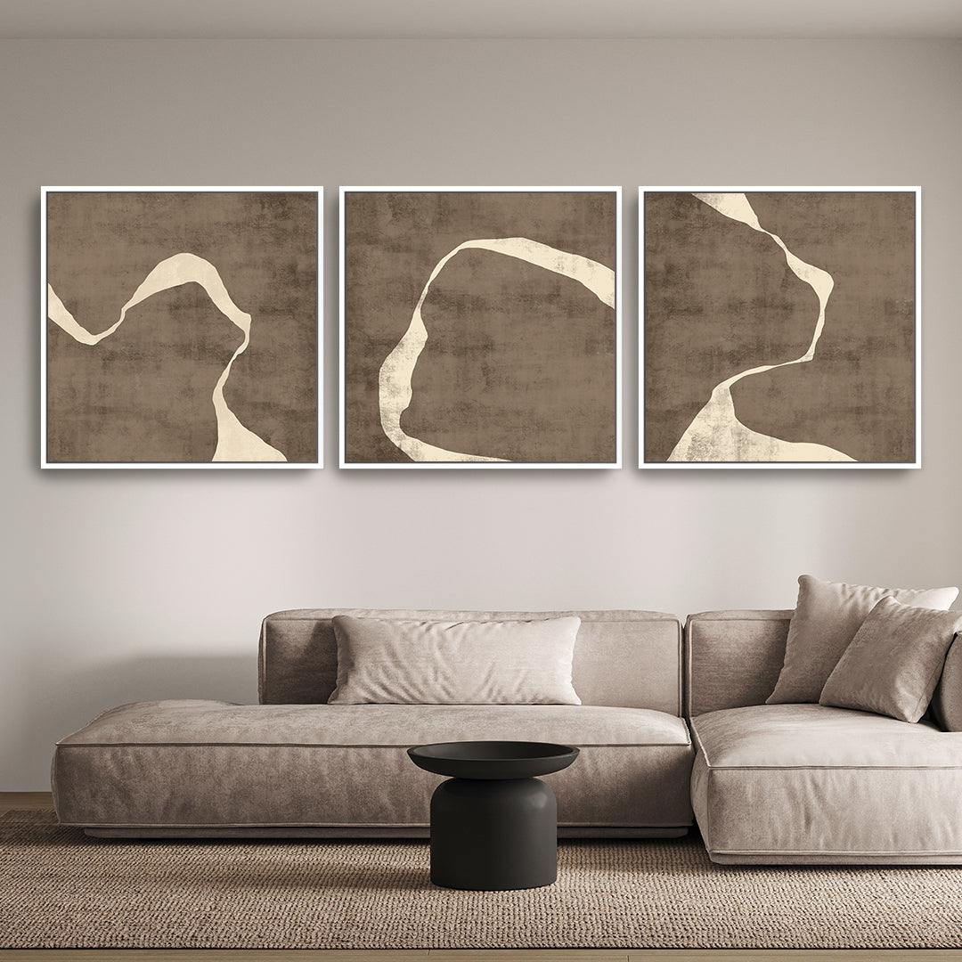 Moko Square Framed Canvas Set of 3 - Mala Art Co.