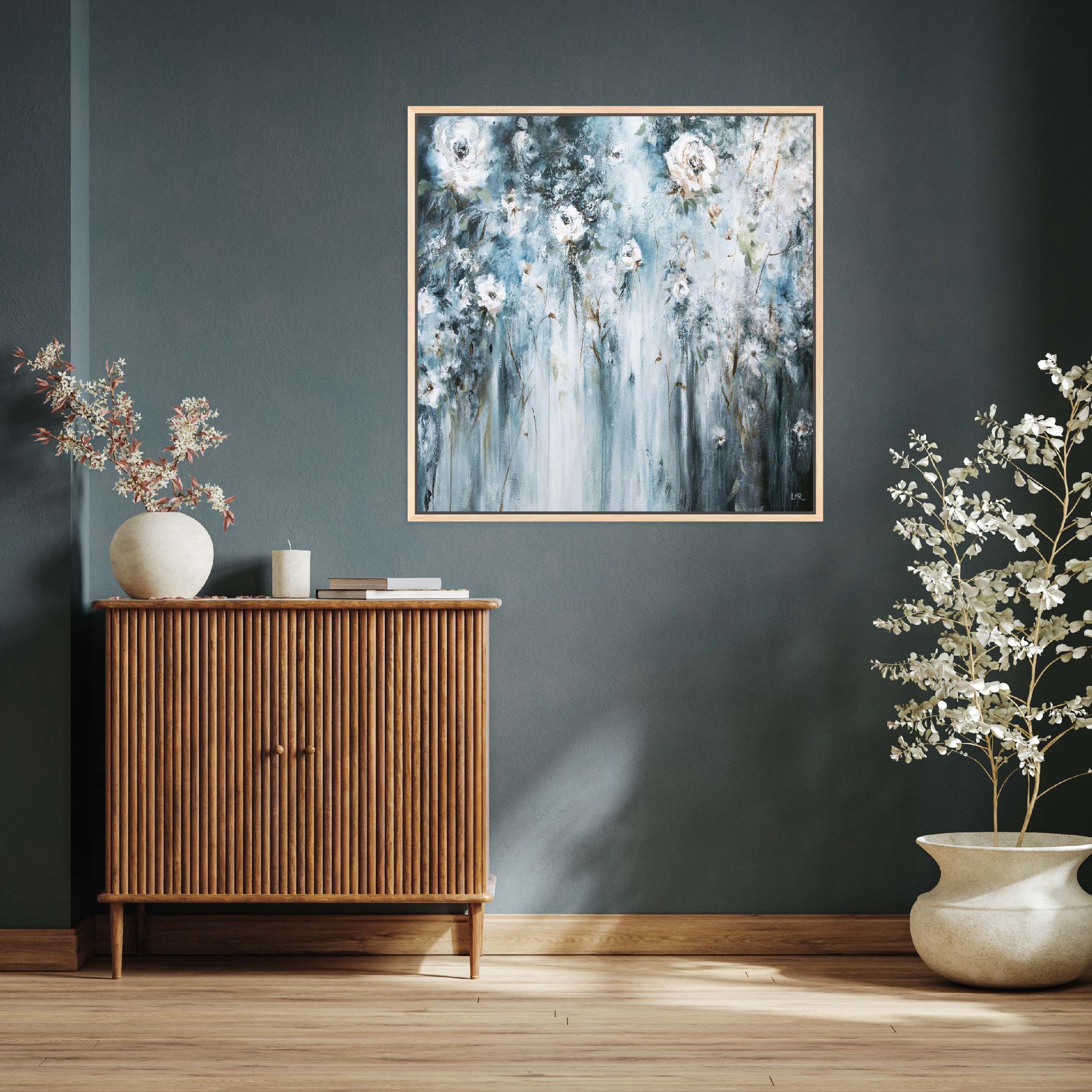 Admiration Square Framed Printed Canvas - Mala Art Co.