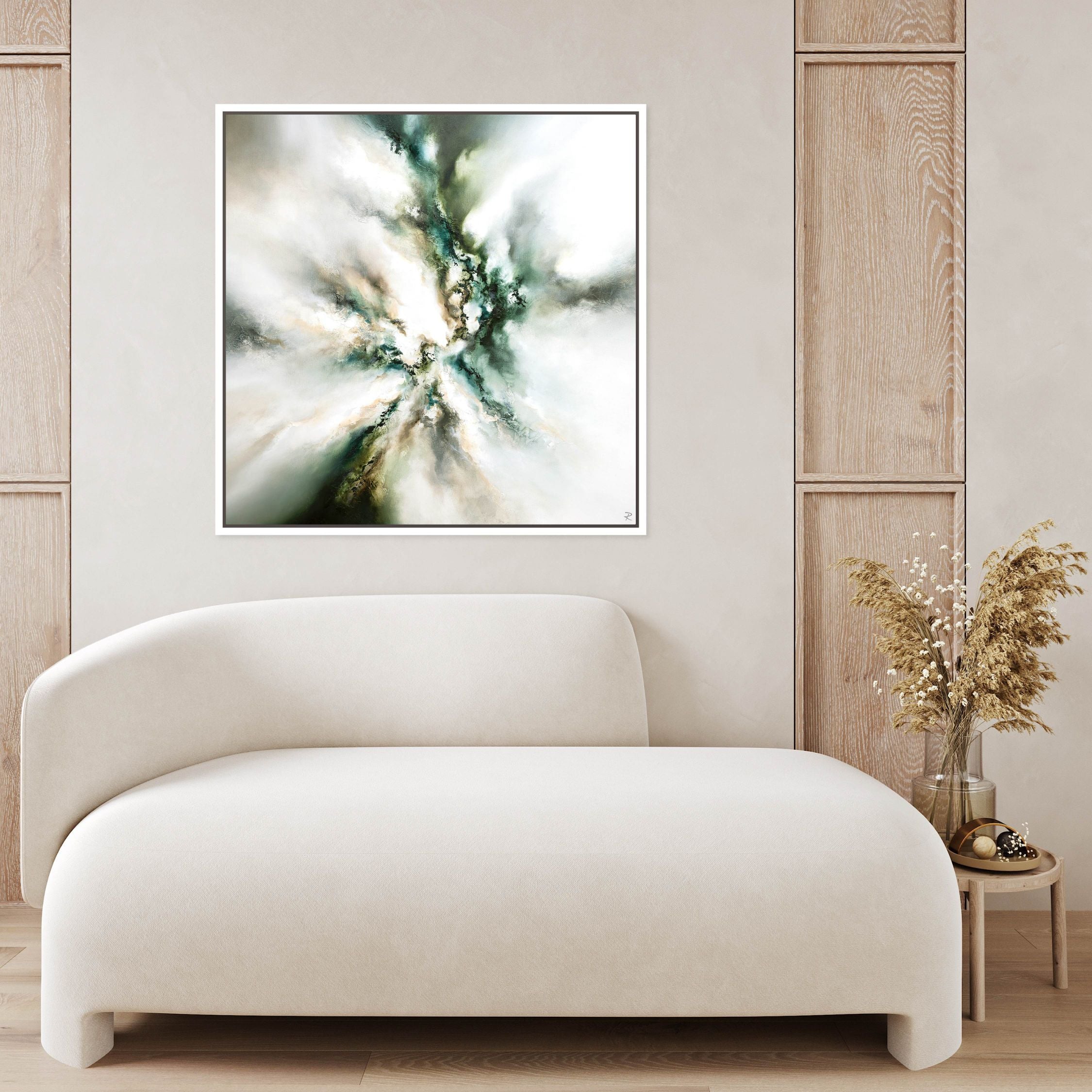 Majestic I Square Framed Printed Canvas - Mala Art Co.