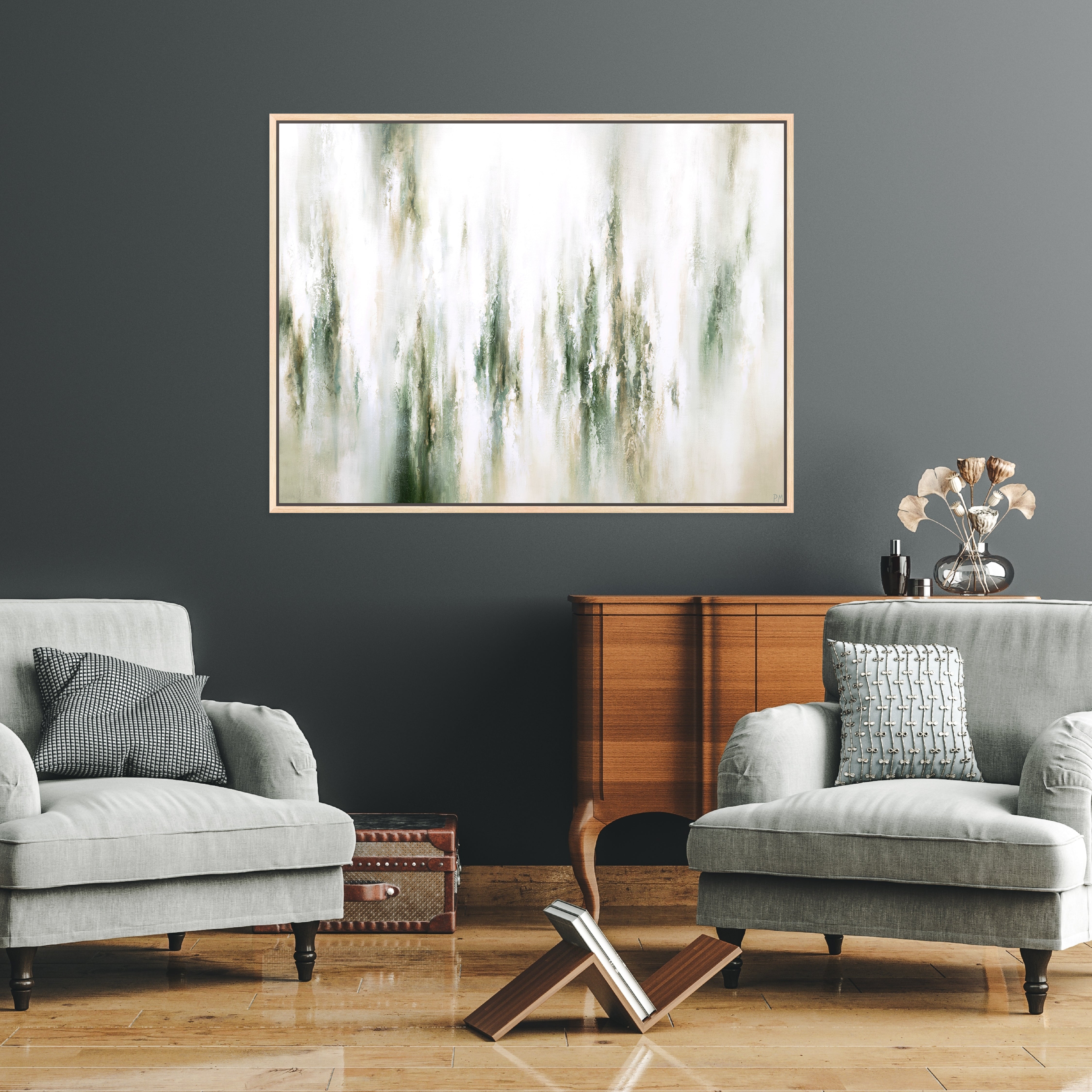 Aspire Landscape Framed Printed Canvas - Mala Art Co.