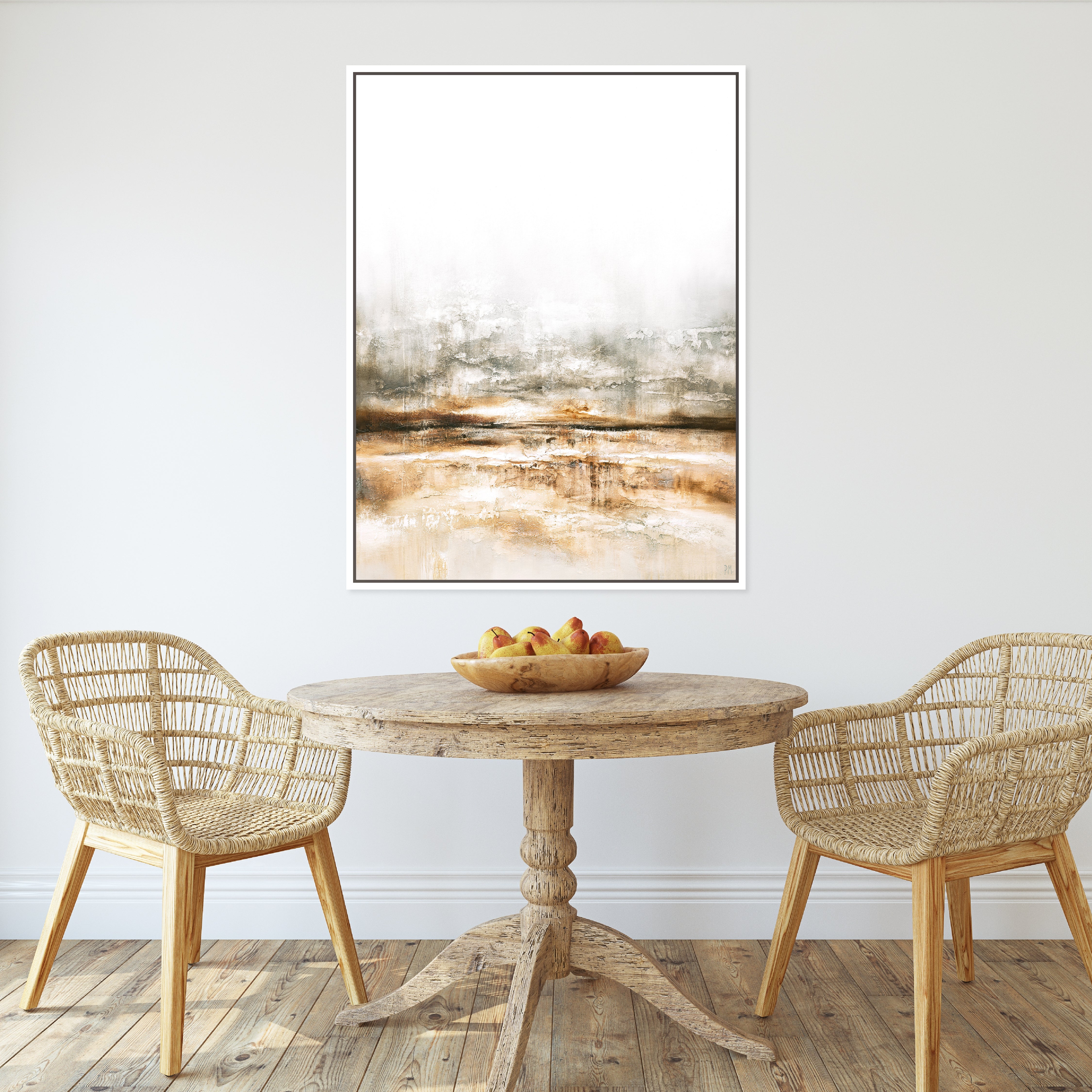 Embers Portrait Framed Printed Canvas - Mala Art Co.