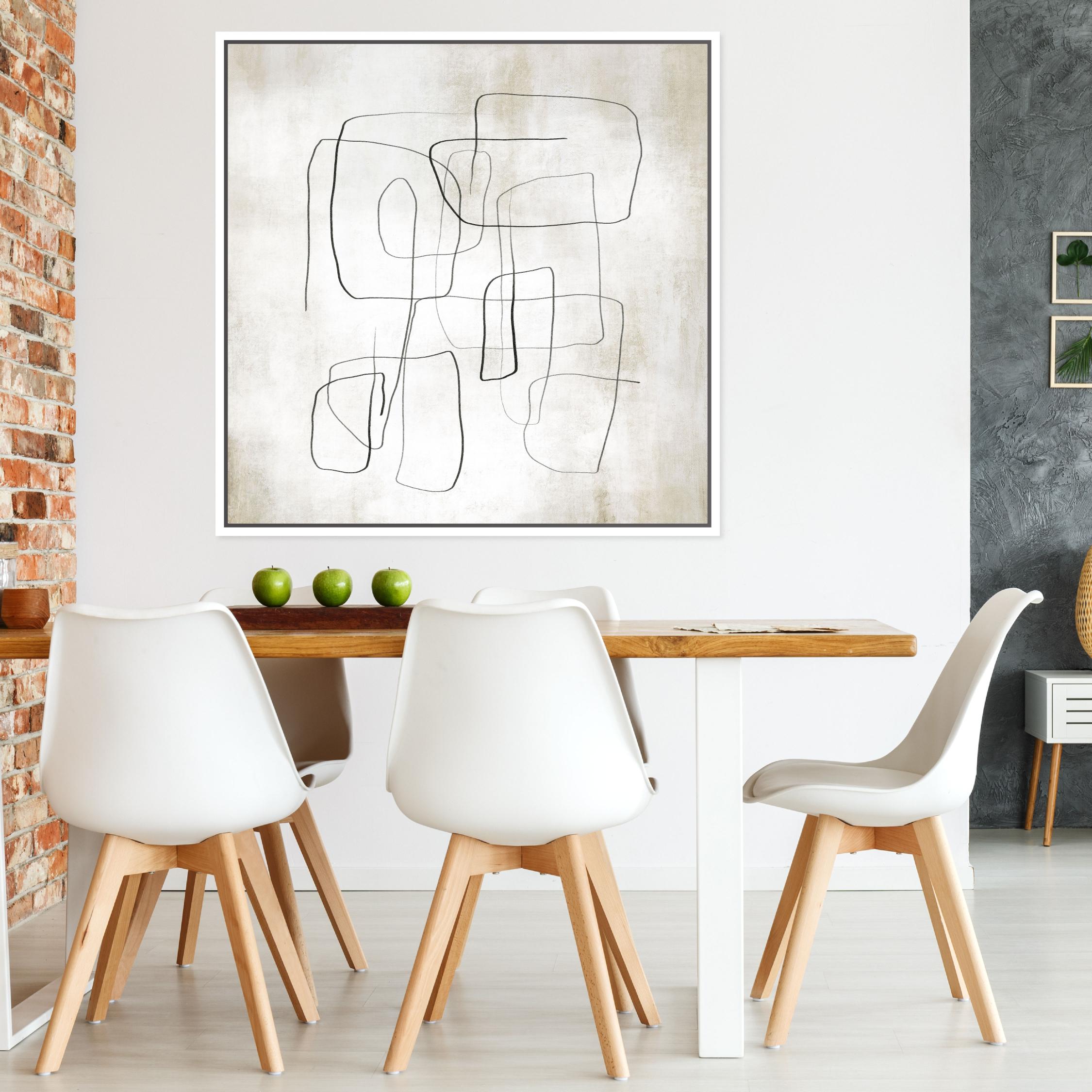 Fina II Square Framed Printed Canvas - Mala Art Co.