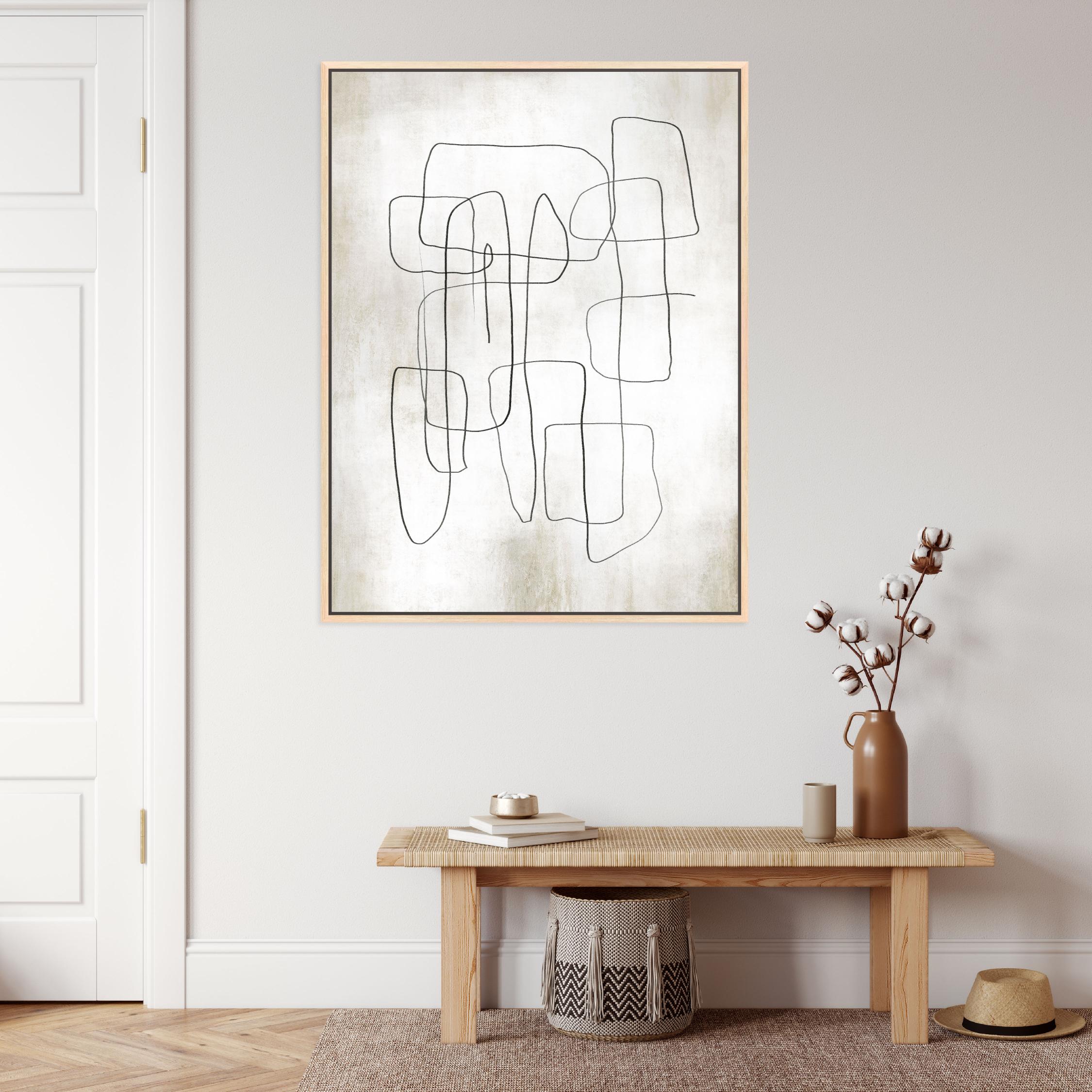 Fina III Portrait Framed Printed Canvas - Mala Art Co.