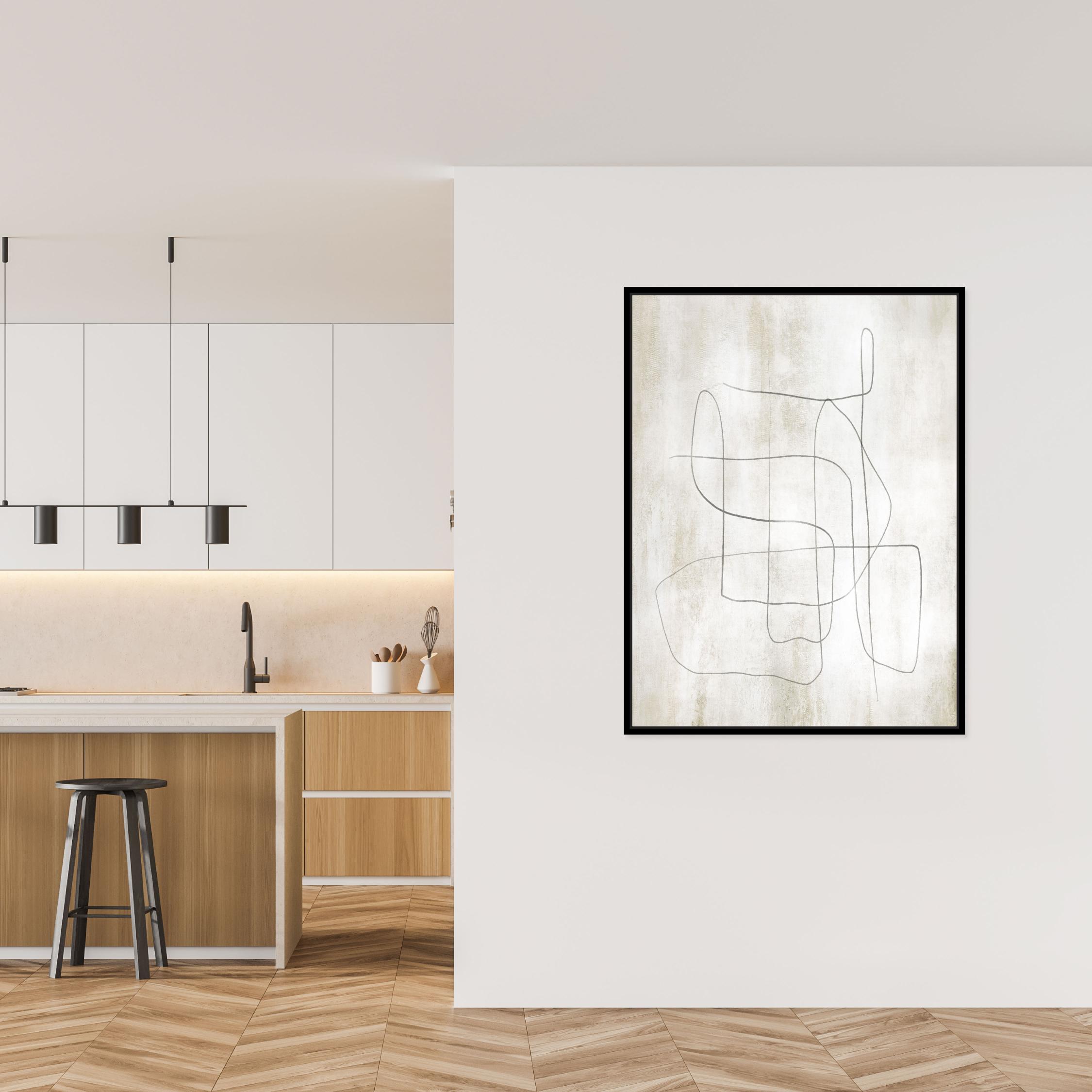 Flow Portrait Framed Printed Canvas - Mala Art Co.