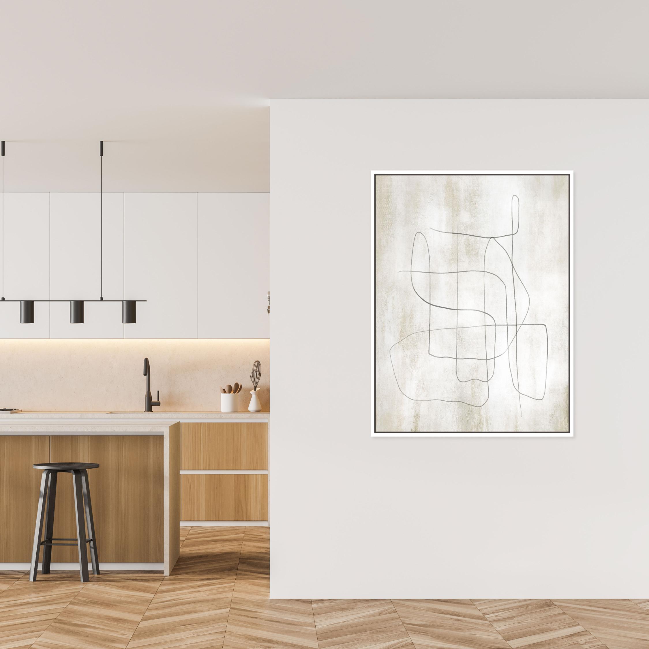 Flow Portrait Framed Printed Canvas - Mala Art Co.