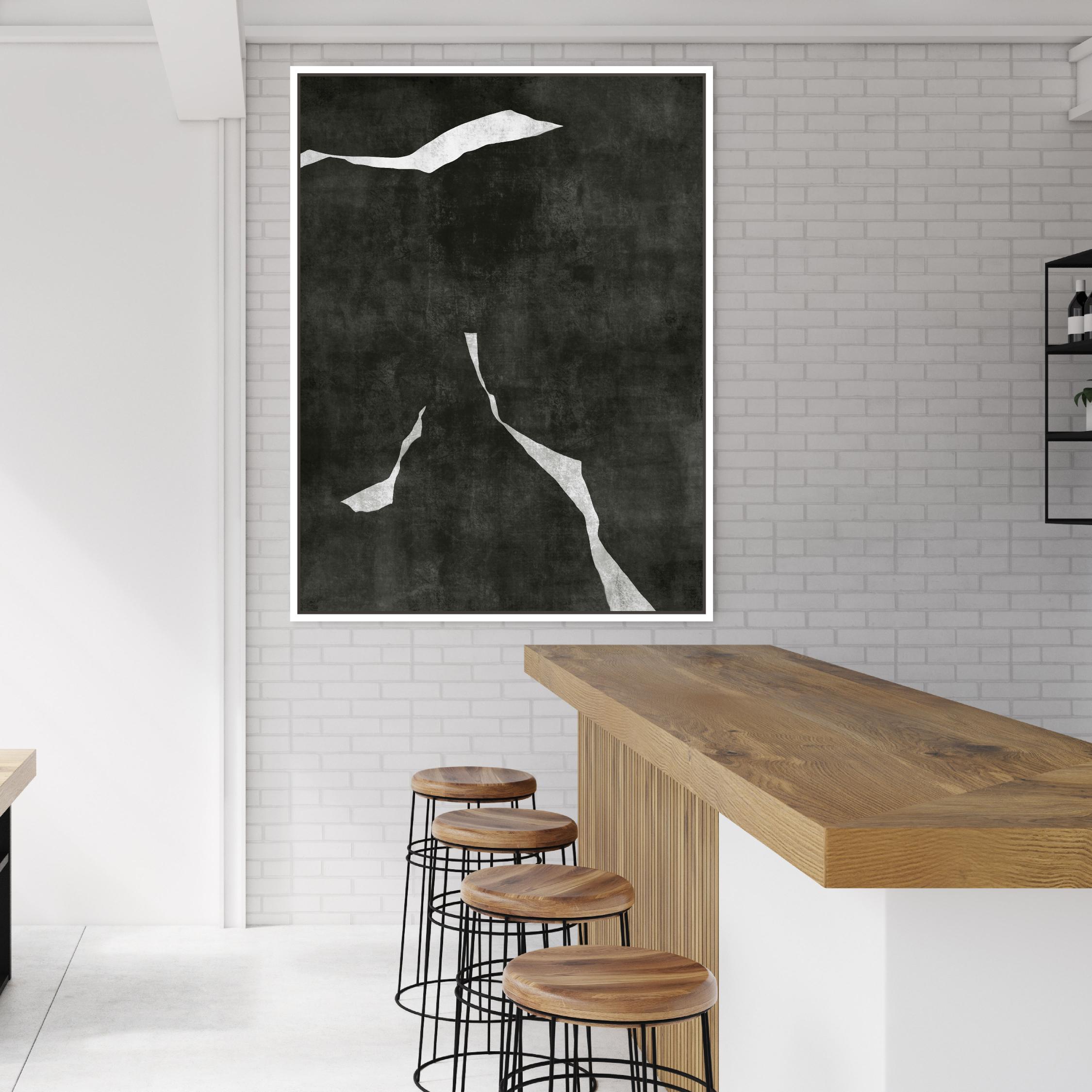 Nero I Portrait Framed Printed Canvas - Mala Art Co.