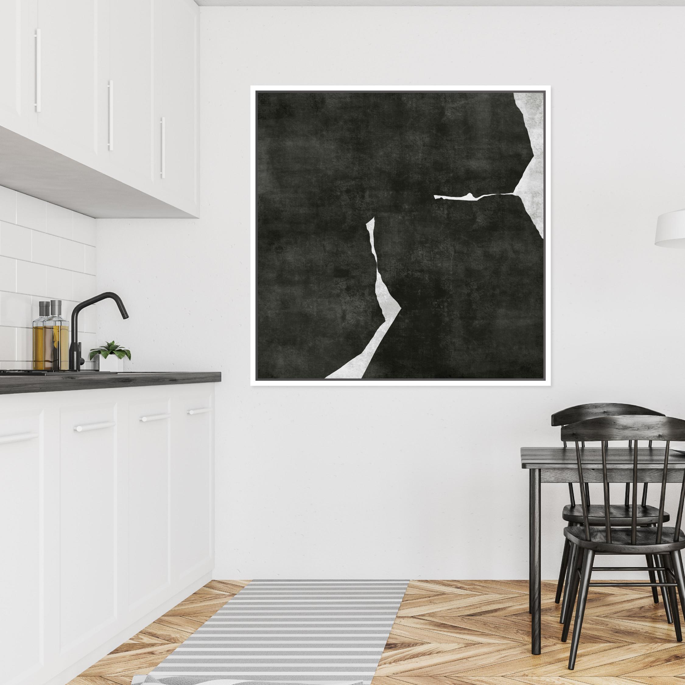 Nero III Square Framed Printed Canvas - Mala Art Co.