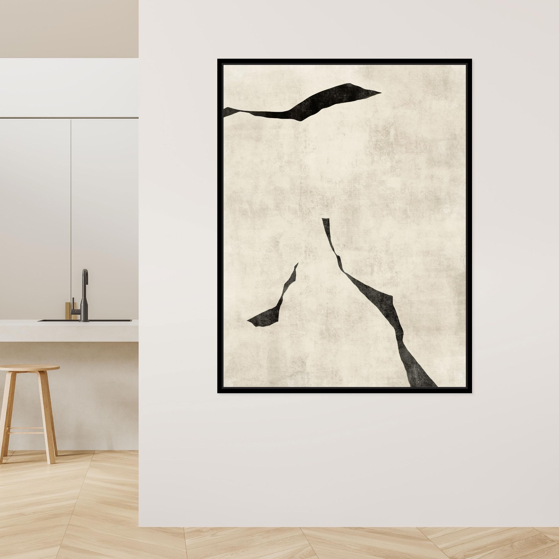 Oslo I Portrait Framed Printed Canvas - Mala Art Co.