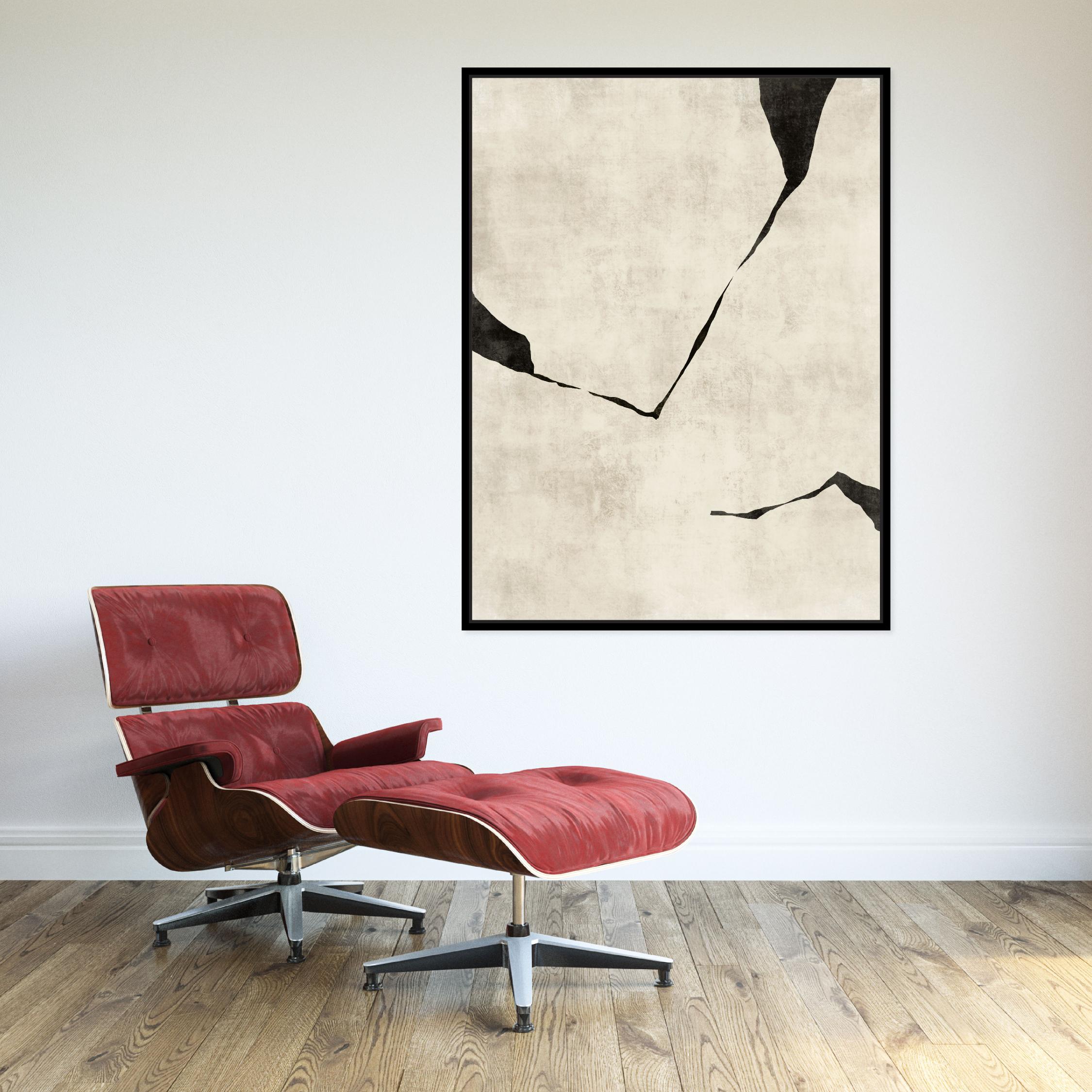 Oslo III Portrait Framed Printed Canvas - Mala Art Co.