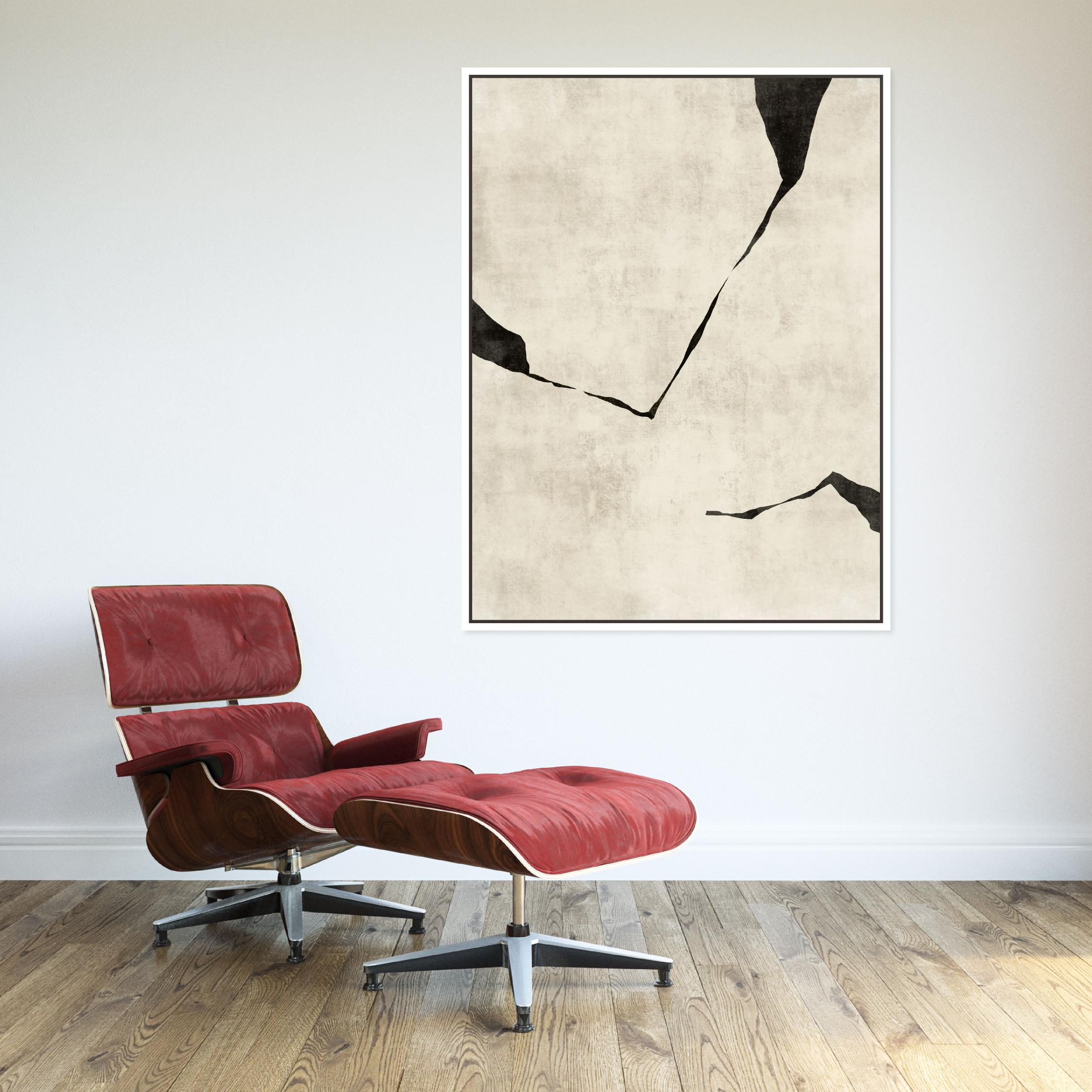 Oslo III Portrait Framed Printed Canvas - Mala Art Co.