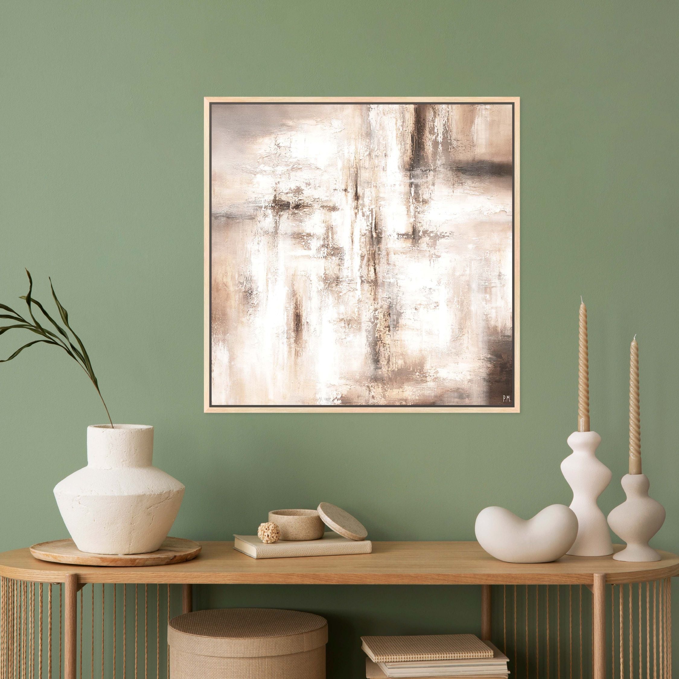 Forte Square Framed Printed Canvas - Mala Art Co.