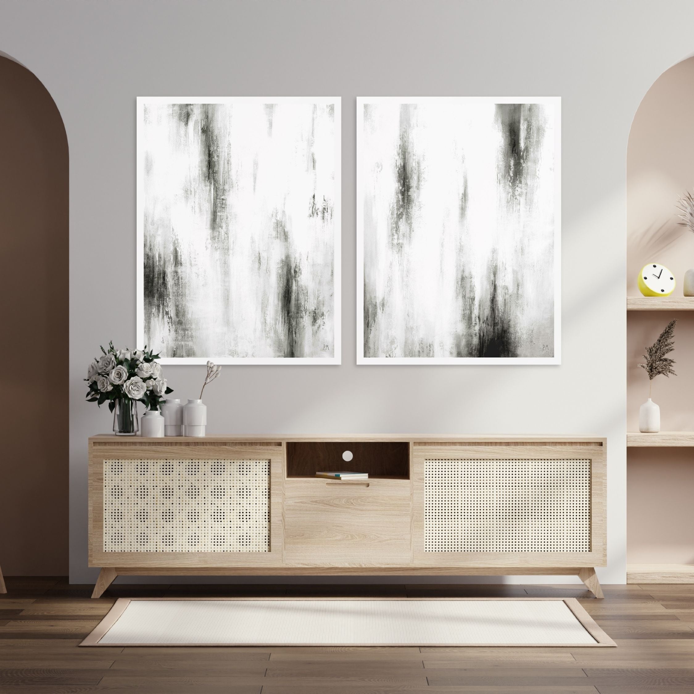 Manhattan Portrait Framed Canvas Set of 2 - Mala Art Co.