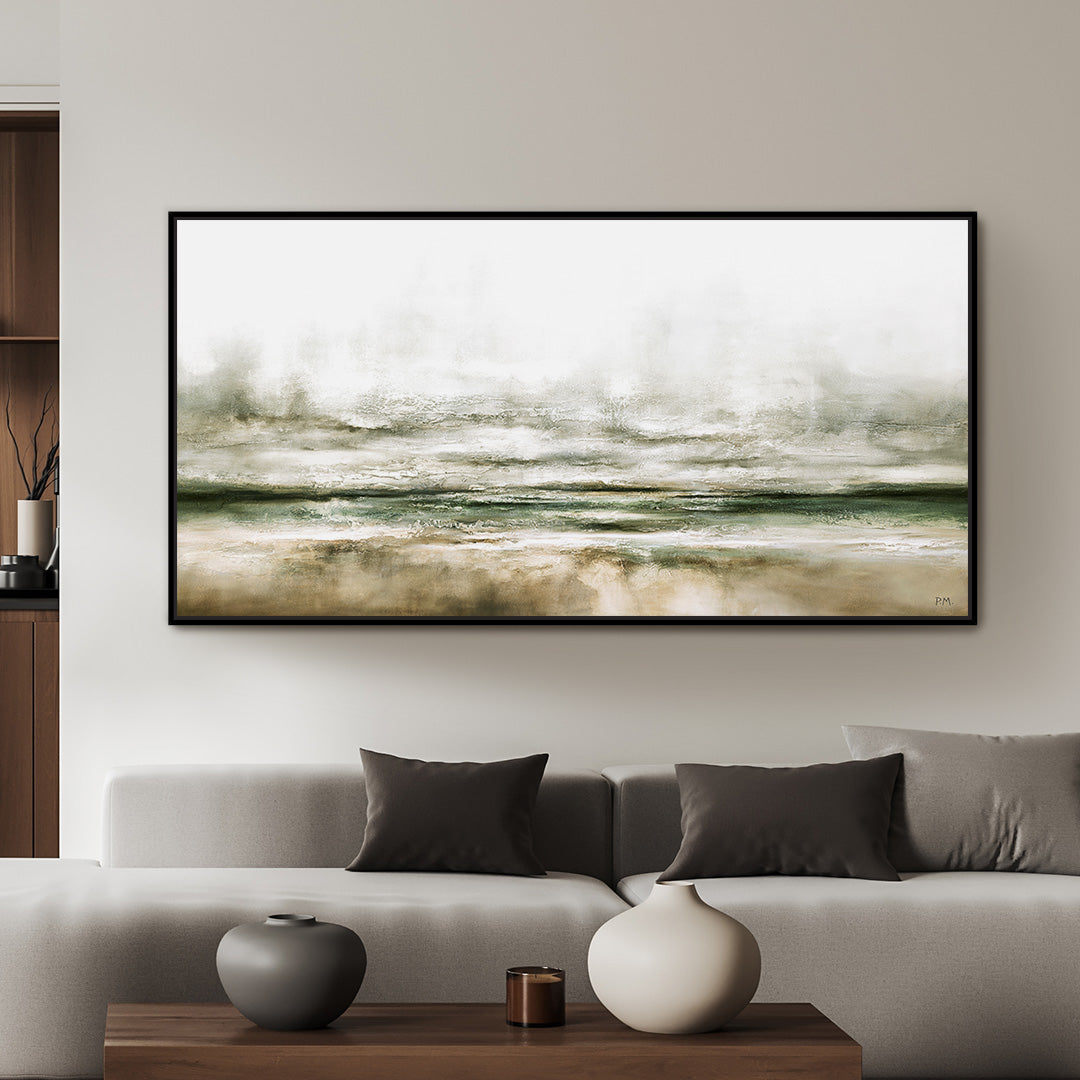 Moods Panoramic Framed Printed Canvas - Mala Art Co.