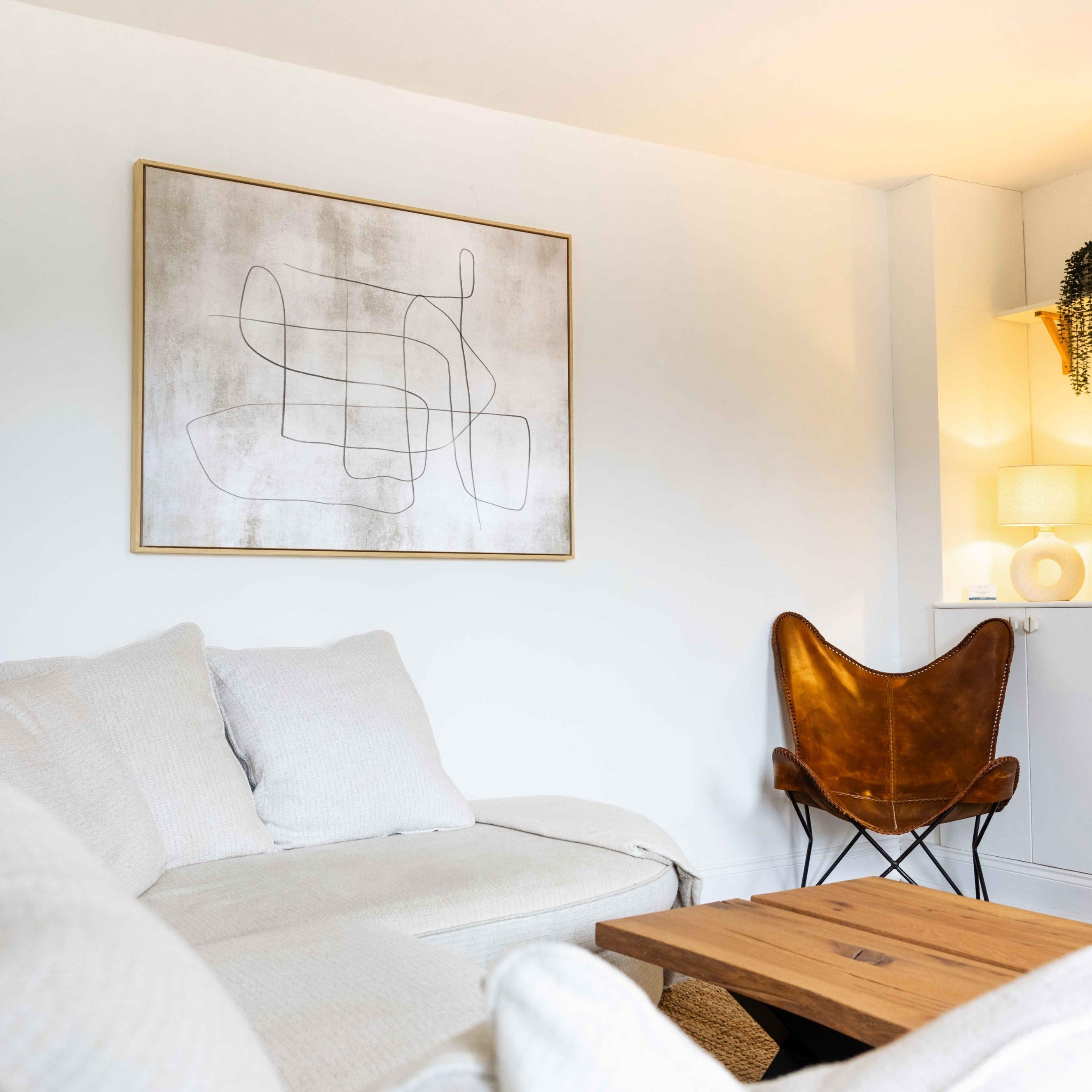 Flow Landscape Framed Printed Canvas - Mala Art Co.