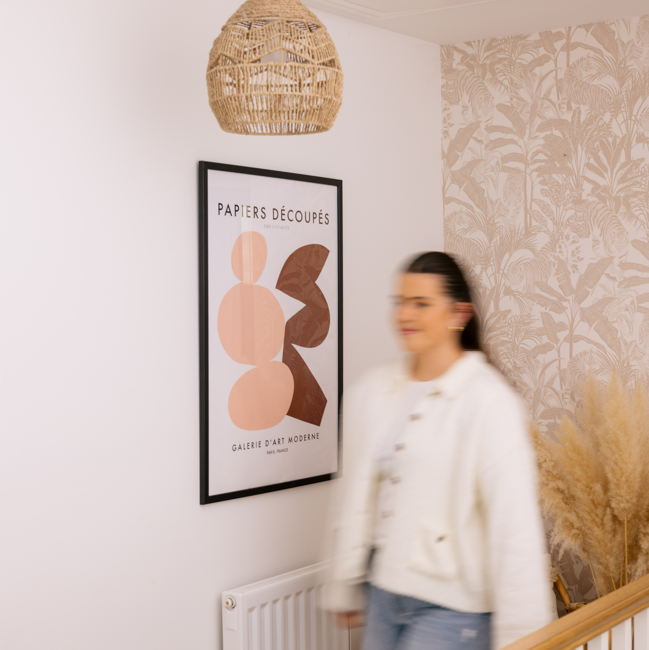 Papiers Découpés Pink Red Print