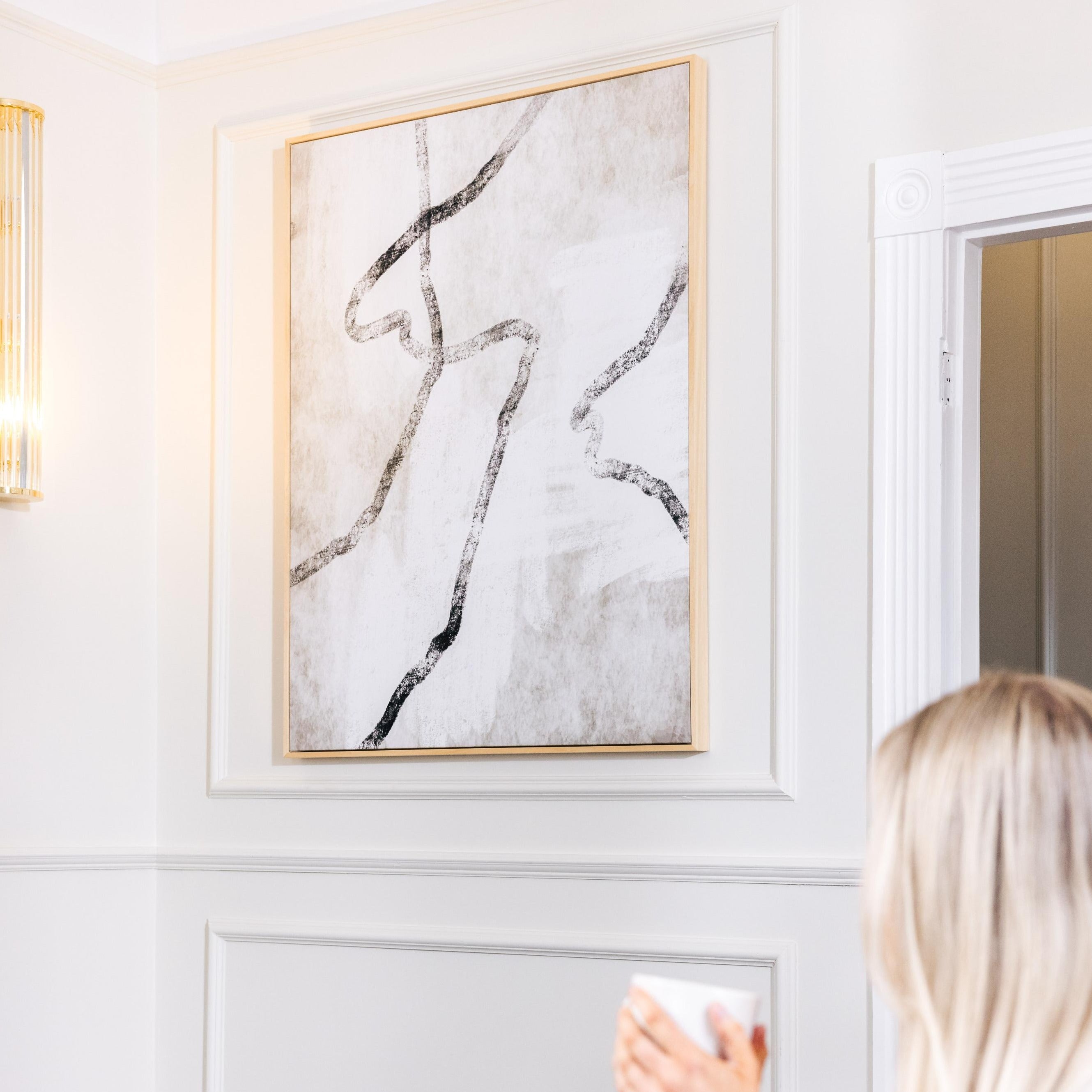 Modo I Portrait Framed Printed Canvas - Mala Art Co.