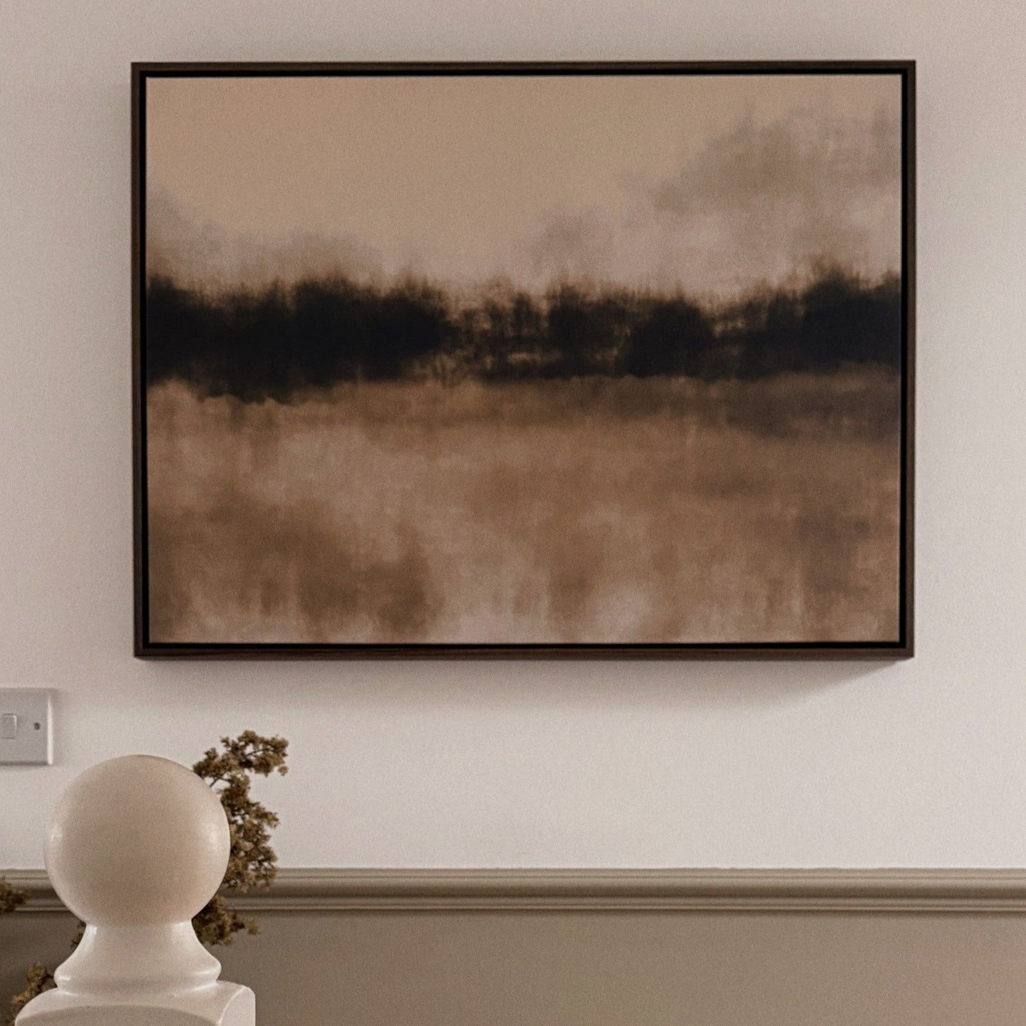 Earthen Horizon Framed Printed Canvas