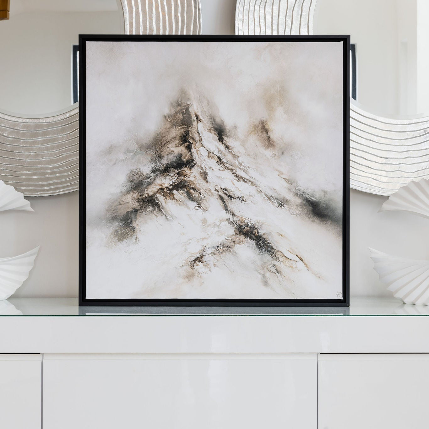 Altitude Square Framed Printed Canvas - Mala Art Co.