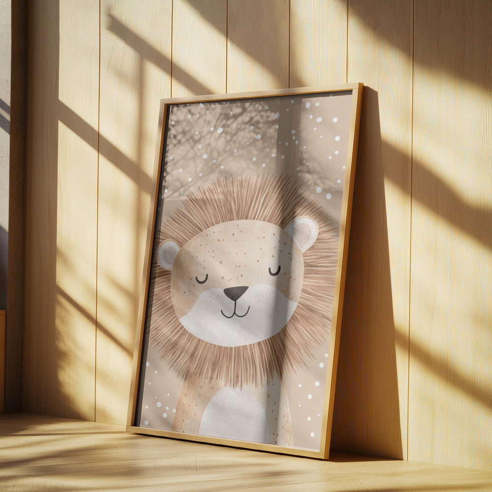 Happy Lion Print
