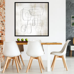 Fina II Square Framed Printed Canvas - Mala Art Co.