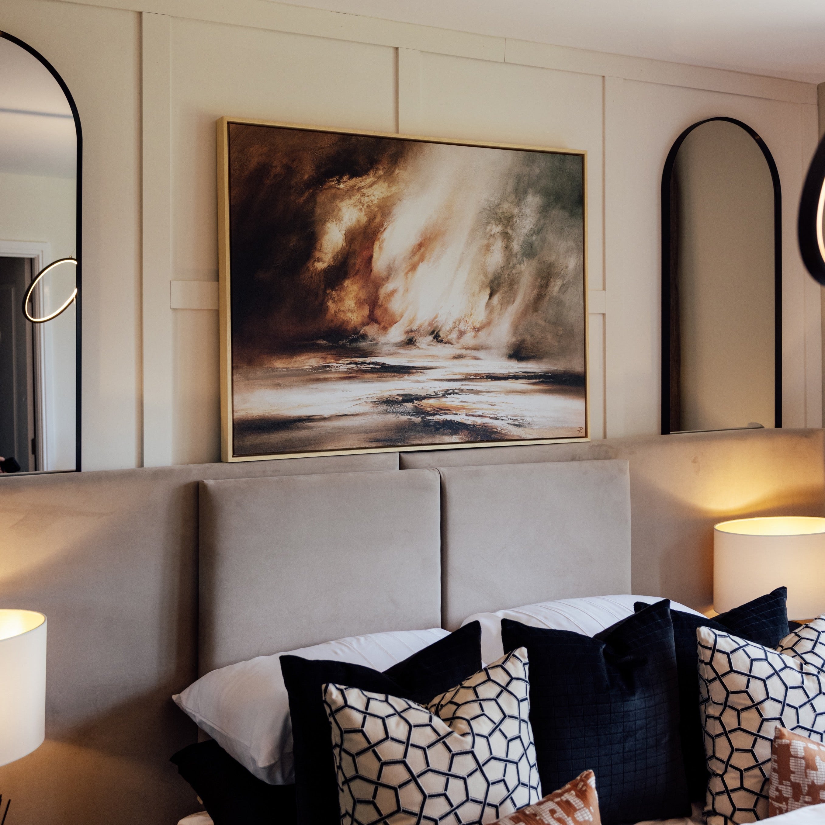 Light Within Landscape Framed Printed Canvas